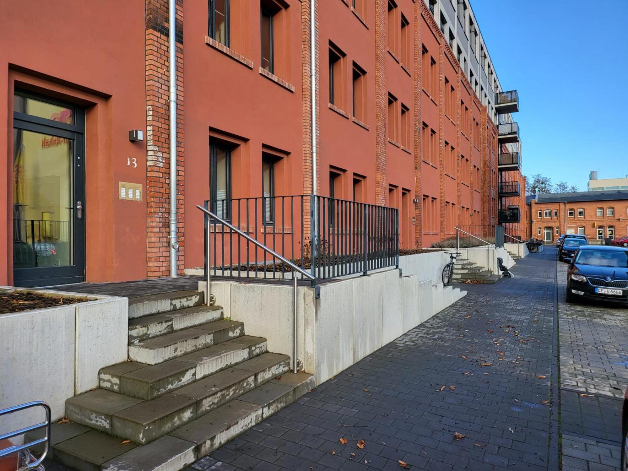 Trendige Stadtwohnung, Historisches Haus Mit Terrasse Und Garten Magdeburg Exterior foto